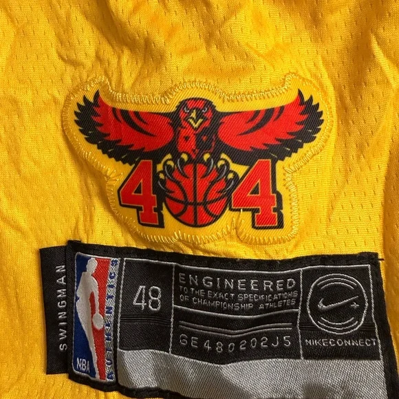 Nike Yellow Jersey with Red Hawk Design - Picture 3 of 5